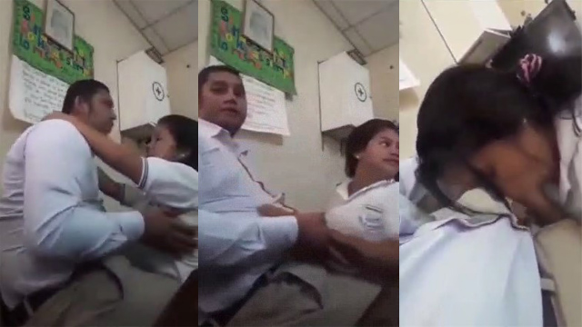 College Principal and Girl Affair – Giving Blowjob in Office